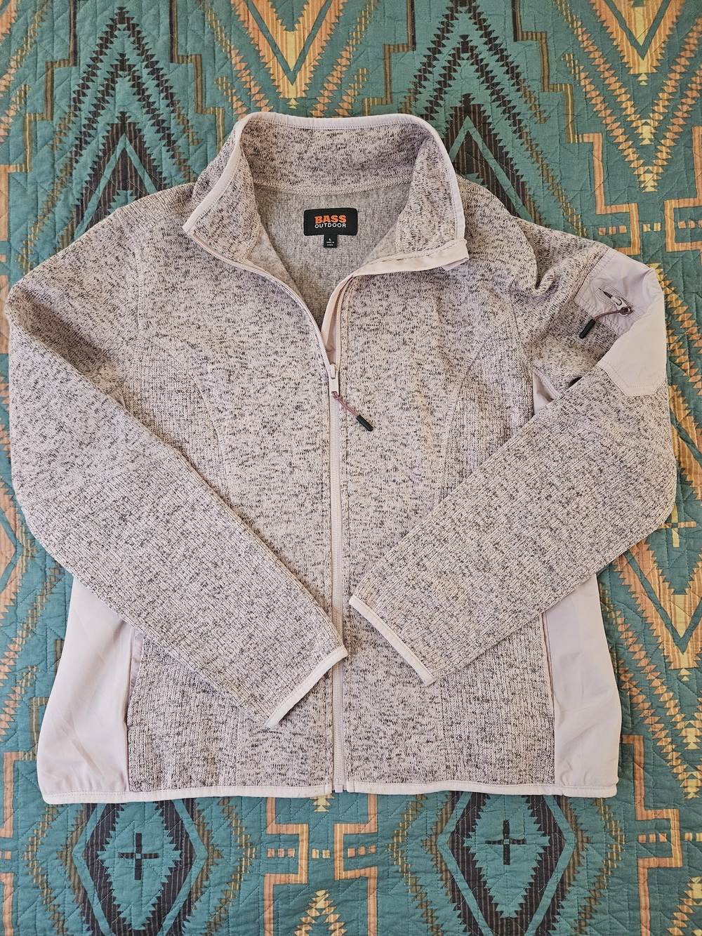 Bass Outdoor Fleece Full Zip. Womans Large